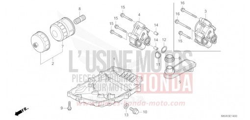 CARTER D'HUILE/POMPE A HUILE NC750XAM de 2021